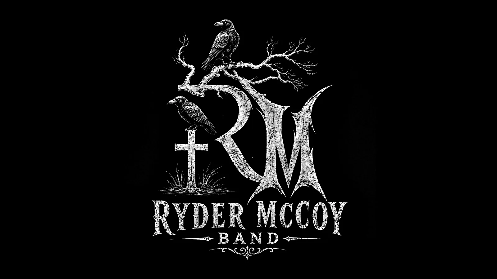 The Ryder McCoy Band crow logo, wide